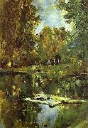 Valentin Serov Pond in Abramtsevo. Study France oil painting artist